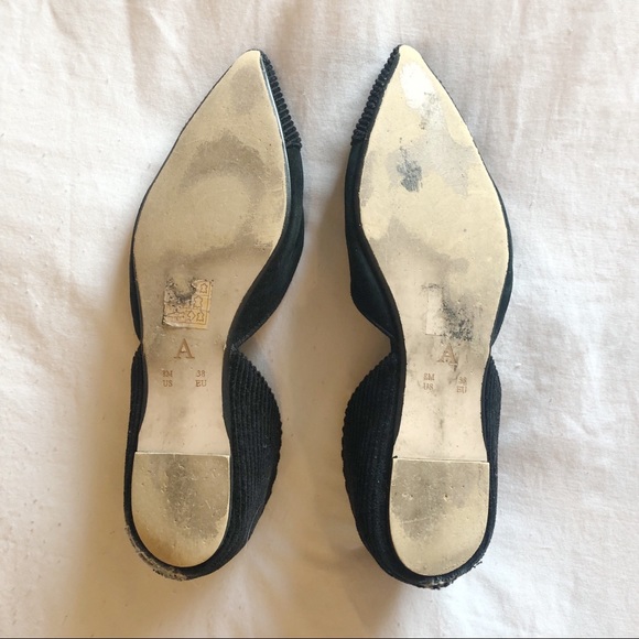 Anthropologie D’Orsay Black Pointed Flats - Picture 8 of 8